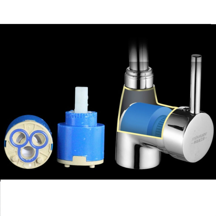 Kitchen Faucet Anti-splash Head Wash Basin Sink Universal Rotatable Faucet Full Copper Joint, Style:Cold Water by bashfashion