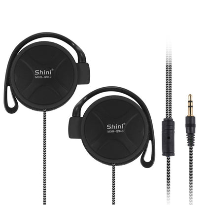 Shini Q940 3.5mm Super Bass EarHook Earphone for Mp3 Player Computer Mobile(Black No Mic) by Shini