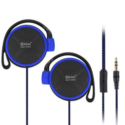 Shini Q940 3.5mm Super Bass EarHook Earphone for Mp3 Player Computer Mobile(Blue No Mic) by Shini