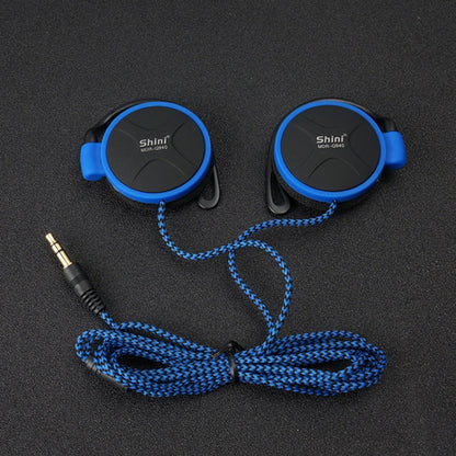 Shini Q940 3.5mm Super Bass EarHook Earphone for Mp3 Player Computer Mobile(Blue No Mic) by Shini