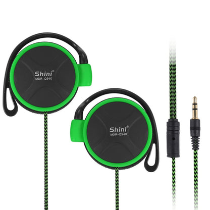 Shini Q940 3.5mm Super Bass EarHook Earphone for Mp3 Player Computer Mobile(Green No Mic) by Shini