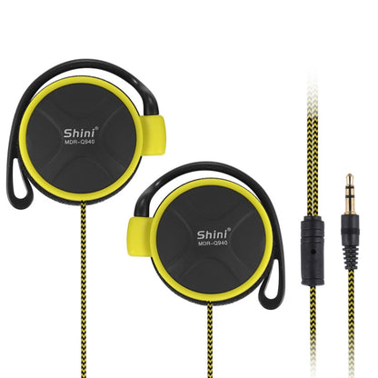 Shini Q940 3.5mm Super Bass EarHook Earphone for Mp3 Player Computer Mobile(Yellow No Mic) by Shini