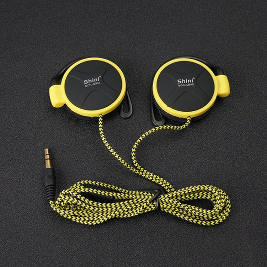 Shini Q940 3.5mm Super Bass EarHook Earphone for Mp3 Player Computer Mobile(Yellow No Mic) by Shini