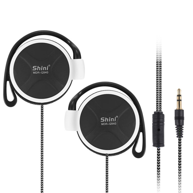 Shini Q940 3.5mm Super Bass EarHook Earphone for Mp3 Player Computer Mobile(White No Mic) by bashfashion