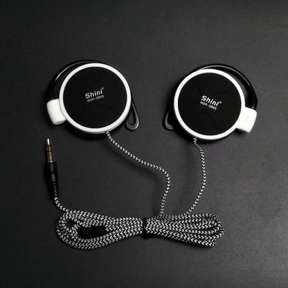 Shini Q940 3.5mm Super Bass EarHook Earphone for Mp3 Player Computer Mobile(White No Mic) by bashfashion