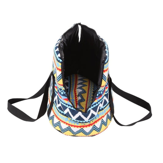 Retro Pet Carrying Bag Comfortable & Breathable Backpack For Cats And Dogs, Size:S 45x21x22cm(Love Velveted) by bashfashion