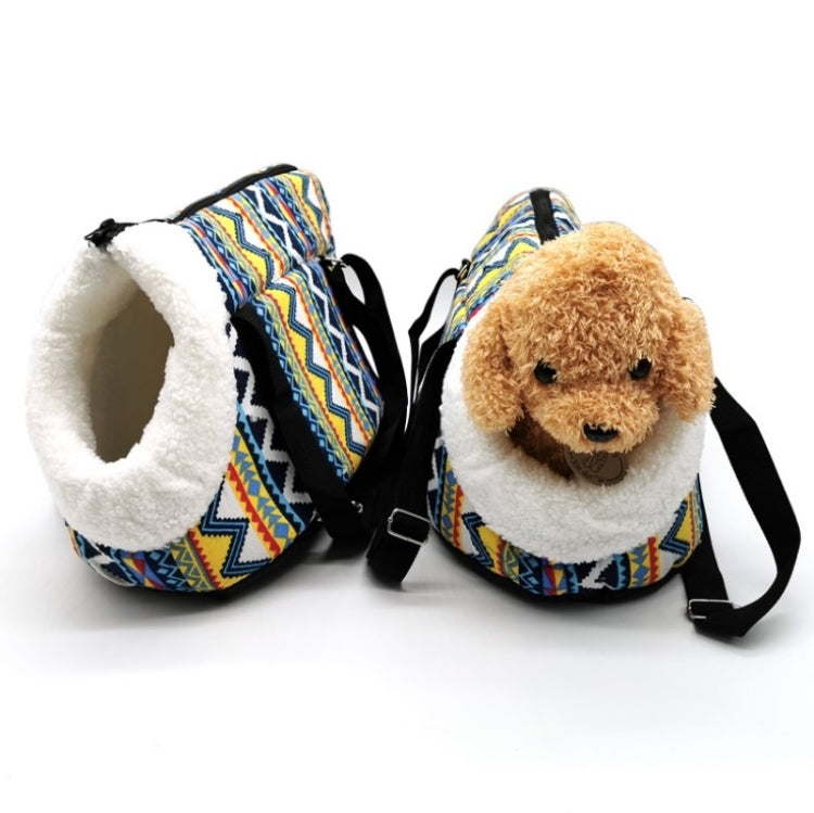Retro Pet Carrying Bag Comfortable & Breathable Backpack For Cats And Dogs, Size:S 45x21x22cm(Love) by bashfashion