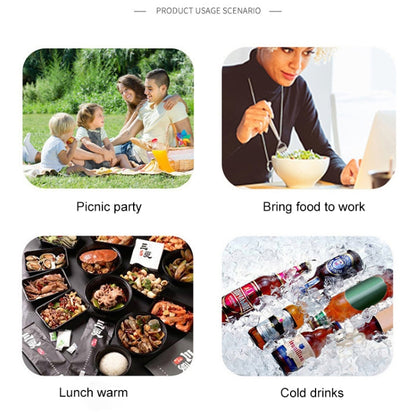 34L Large Oxford Thermal Insulation Package Picnic Portable Container Bags the Plant Package Food Insulated Bag Cooler Bags(Blue) by bashfashion