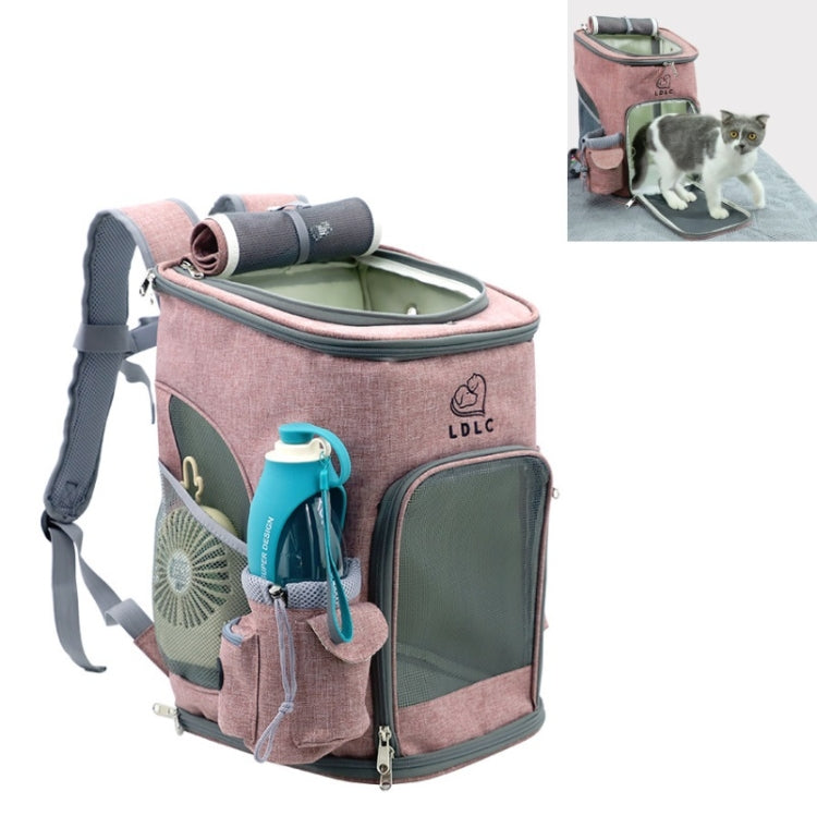 LDLC Pets Going Out Portable Foldable Breathable Backpack, Size:M(Light Pink ) by bashfashion