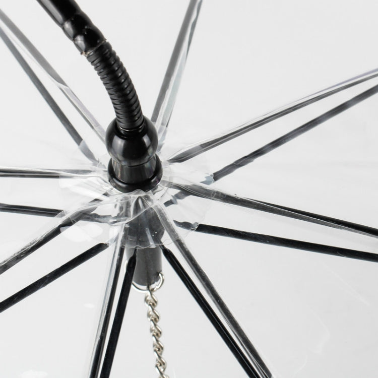 Pet Umbrella Transparent Adjustable Rainy Dog Walking Leash by bashfashion