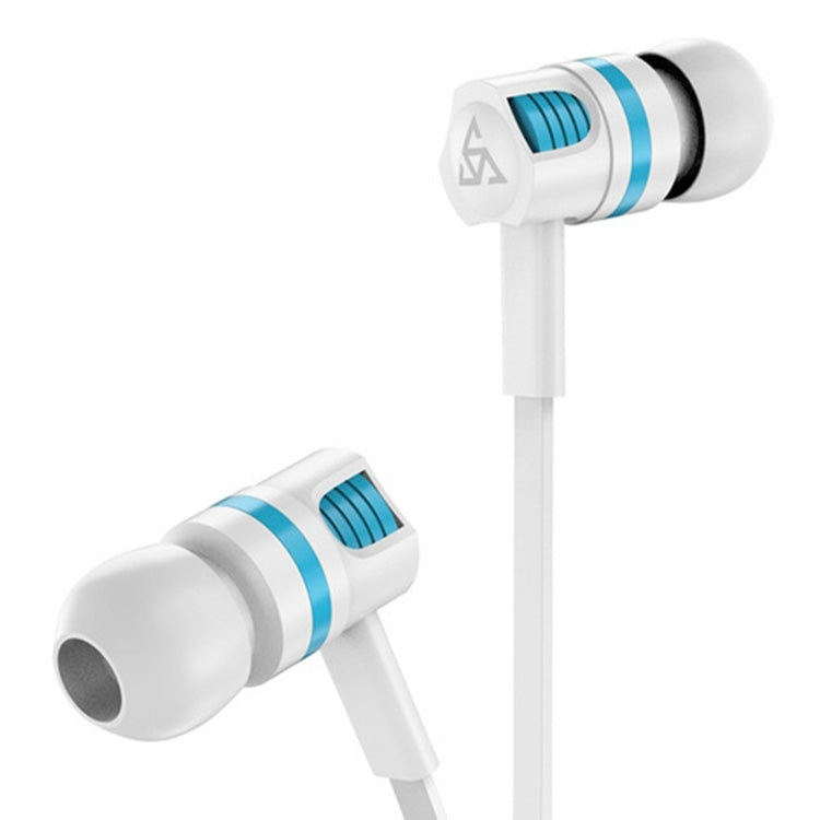 Super Bass Stereo Earphone with Microphone for Samsung / Xiaomi Mobile Phone(White Earphone) by bashfashion