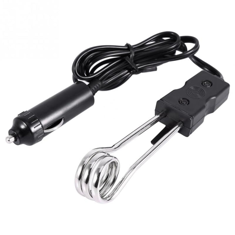 Portable 12V/24V Electric Car Boiled Immersion Water Heater Traveling Camping Picnic, Voltage:12V(Black) by bashfashion