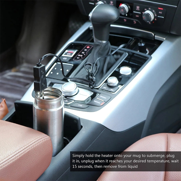 Portable 12V/24V Electric Car Boiled Immersion Water Heater Traveling Camping Picnic, Voltage:24V(Black) by bashfashion