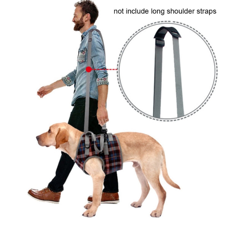 Pet Leg Straps Disabled & Injured Elderly Dog Auxiliary Belt, Size: S, Style:Front Leg(Blue) by bashfashion
