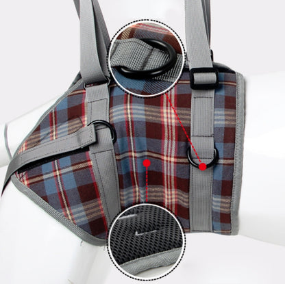 Pet Leg Straps Disabled & Injured Elderly Dog Auxiliary Belt, Size: L, Style:Front Leg(Blue) by bashfashion