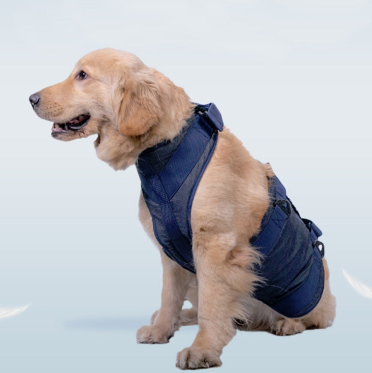 Pet Leash Senior Dogs Walking Aids Chest Harness, Size: M(Dark Blue) by bashfashion