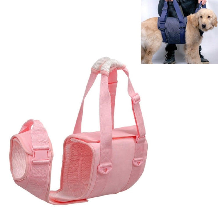 Pet Leash Senior Dogs Walking Aids Chest Harness, Size: XL(Pink) by bashfashion