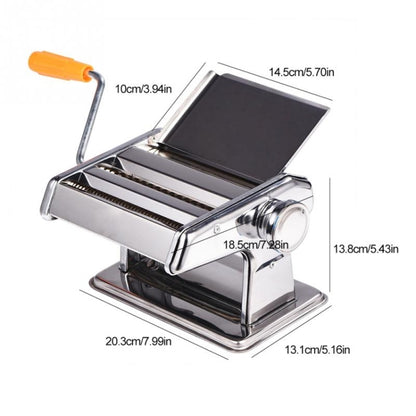 Household Stainless Steel Pasta Making Machine Manual Noodle Maker Spaghetti Hand Cutter by bashfashion