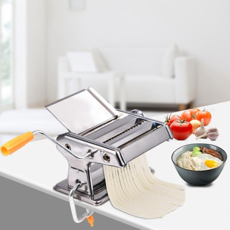 Household Stainless Steel Pasta Making Machine Manual Noodle Maker Spaghetti Hand Cutter by bashfashion