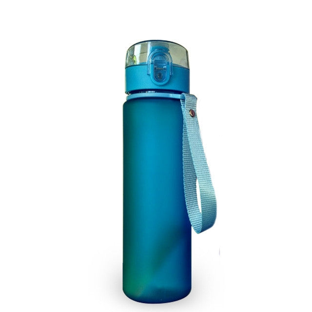 Leak-proof Sports Water Bottle Tour Hiking Portable Bottles(Sky blue) by bashfashion