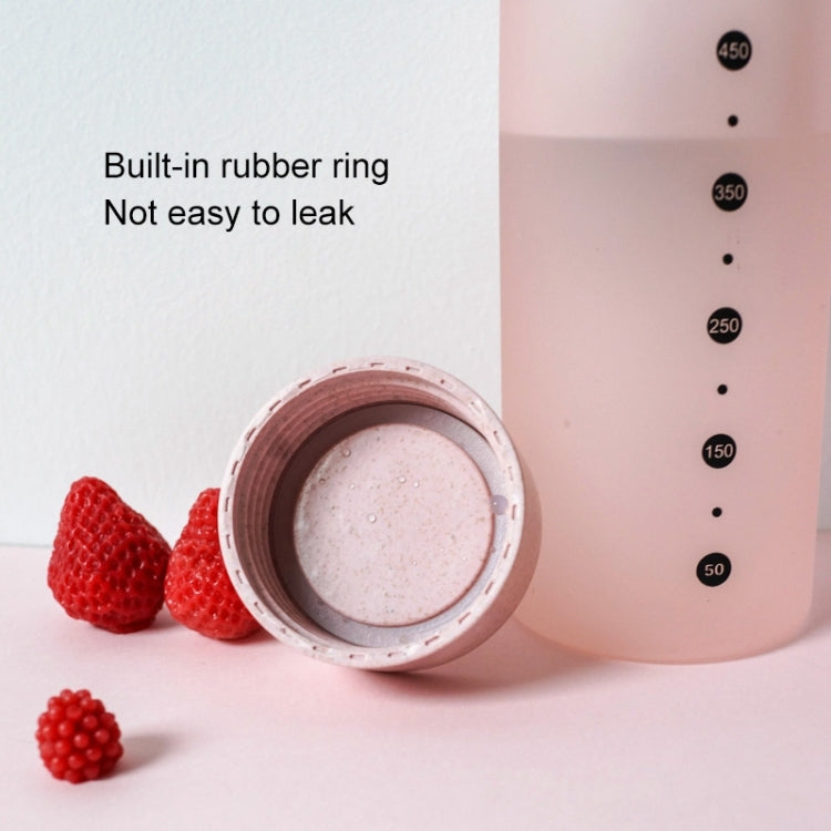 Water Bottle Plastic Sport Scrub Leak Proof Drinking Bottle Portable Fashion Drinkware Tour Bottles for Lovers, Capacity: 520ML(Green) by bashfashion