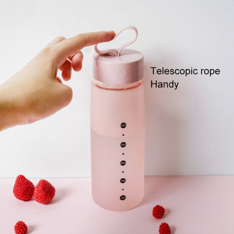 Water Bottle Plastic Sport Scrub Leak Proof Drinking Bottle Portable Fashion Drinkware Tour Bottles for Lovers, Capacity: 520ML(Green) by bashfashion