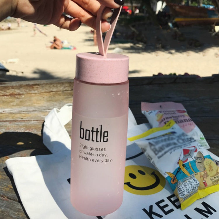 Water Bottle Plastic Sport Scrub Leak Proof Drinking Bottle Portable Fashion Drinkware Tour Bottles for Lovers, Capacity: 520ML(Green) by bashfashion