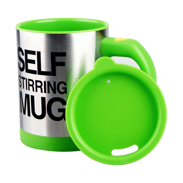 400ml Mugs Automatic Electric Self Stirring Mug Cup Coffee Milk Mixing Mug Smart Stainless Steel Juice Mix Cup Drinkware(Green) by bashfashion