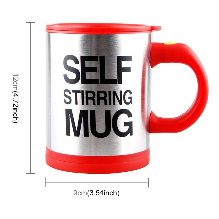 400ml Mugs Automatic Electric Self Stirring Mug Cup Coffee Milk Mixing Mug Smart Stainless Steel Juice Mix Cup Drinkware(Red) by bashfashion