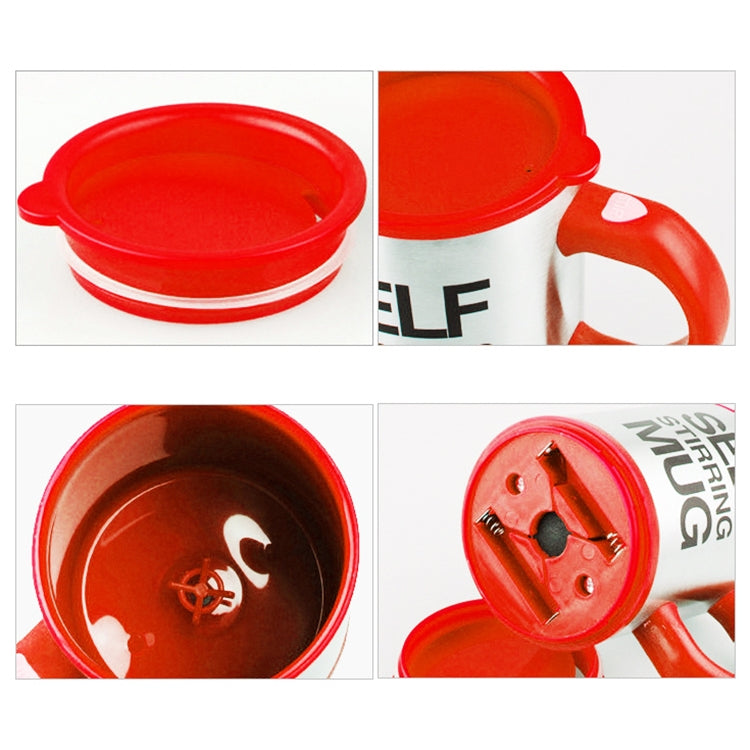 400ml Mugs Automatic Electric Self Stirring Mug Cup Coffee Milk Mixing Mug Smart Stainless Steel Juice Mix Cup Drinkware(Red) by bashfashion