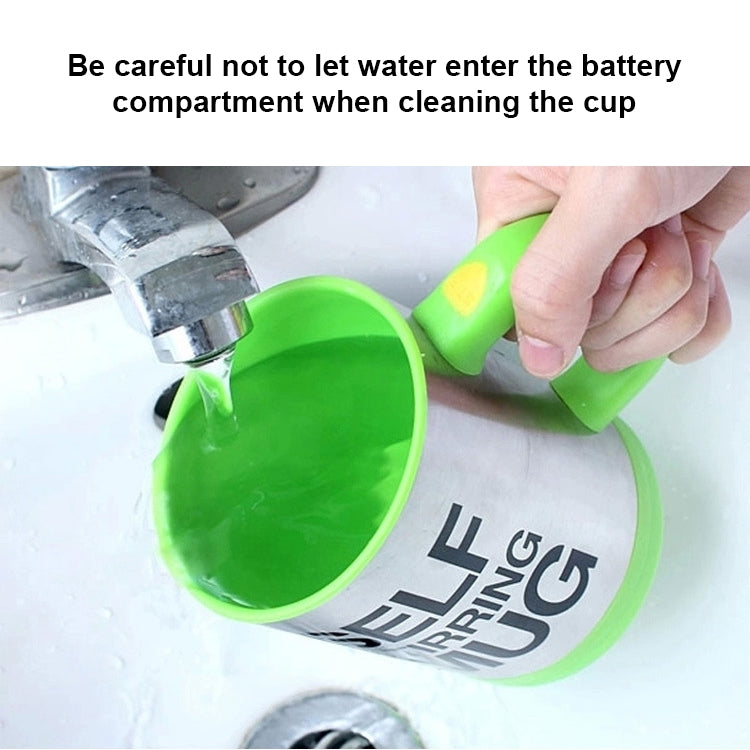 400ml Mugs Automatic Electric Self Stirring Mug Cup Coffee Milk Mixing Mug Smart Stainless Steel Juice Mix Cup Drinkware(Green) by bashfashion