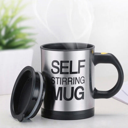 400ml Mugs Automatic Electric Self Stirring Mug Cup Coffee Milk Mixing Mug Smart Stainless Steel Juice Mix Cup Drinkware(Deep Blue) by bashfashion