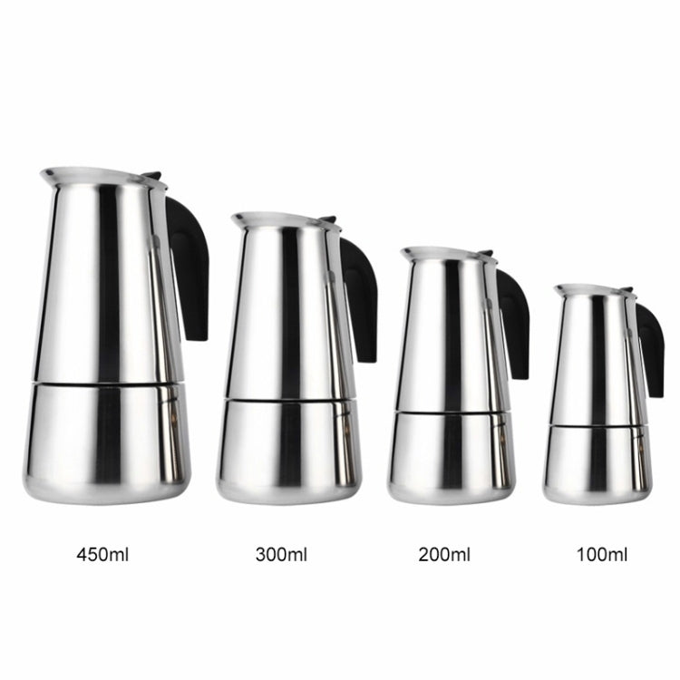 Stainless Steel Moka Coffee Maker Pot Filter(100ml) by bashfashion