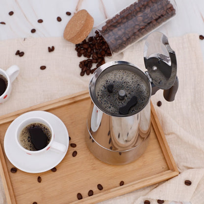 Stainless Steel Moka Coffee Maker Pot Filter(200ml) by bashfashion