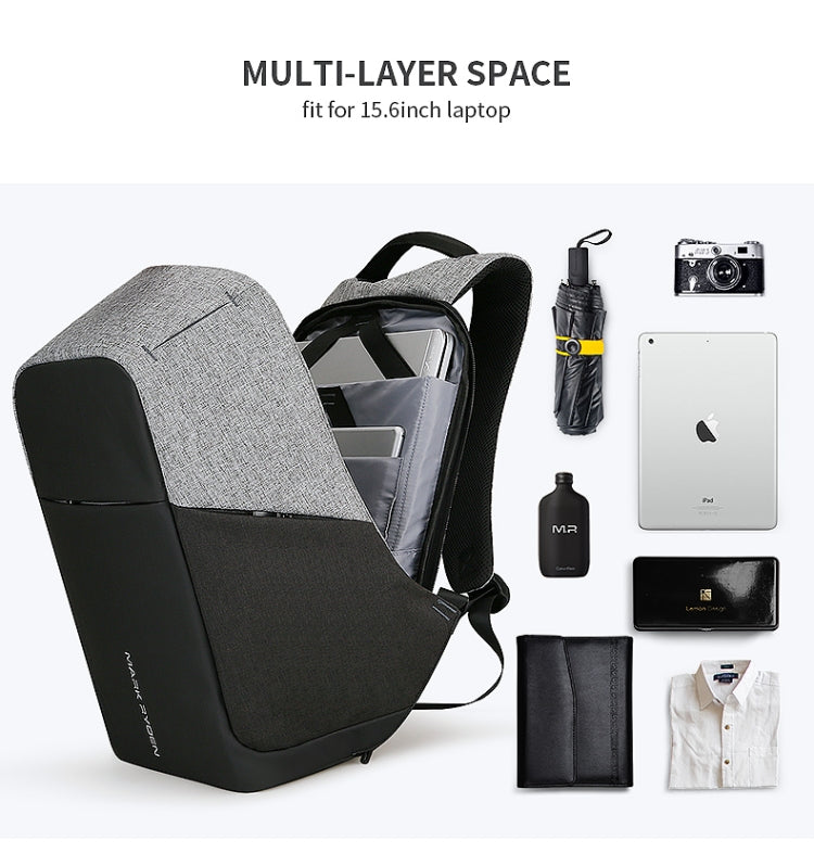 Mark Ryden Multifunction USB charging Men 15inch Laptop Backpack by bashfashion