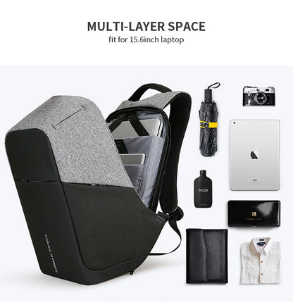 Mark Ryden Multifunction USB charging Men 15inch Laptop Backpack by bashfashion