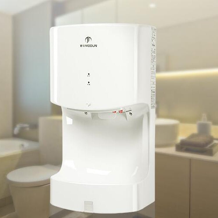 MODUN High Speed Fully Automatic Induction Intelligence Hand Dryer Hot and Cold Hand Dryer for Toilet, size:250*165*470MM(white) by MODUN
