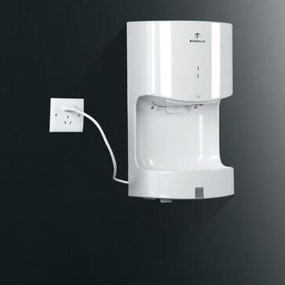 MODUN High Speed Fully Automatic Induction Intelligence Hand Dryer Hot and Cold Hand Dryer for Toilet, size:250*165*470MM(white) by MODUN