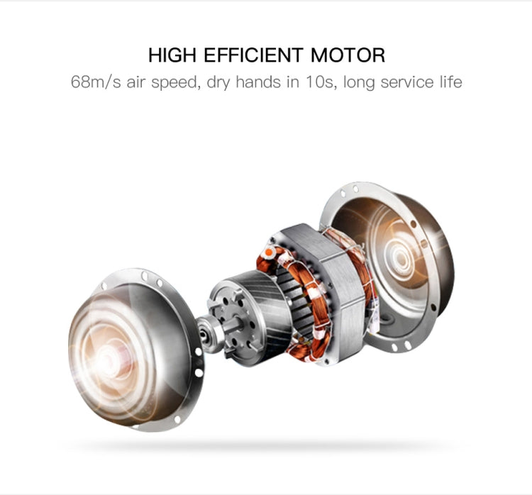 304 Stainless Steel Automatic SensorJet Hand Dryer High Speed Airflow for Home Hotel Airport Hands Drying Machine(Brushed silver) by bashfashion