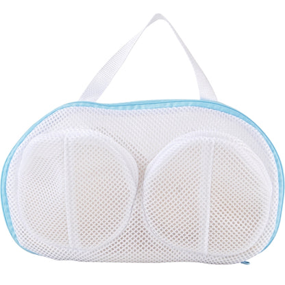 Mesh Bra Laundry Bag Underwear Pouch Travel Organizer Bags(Blue) by bashfashion