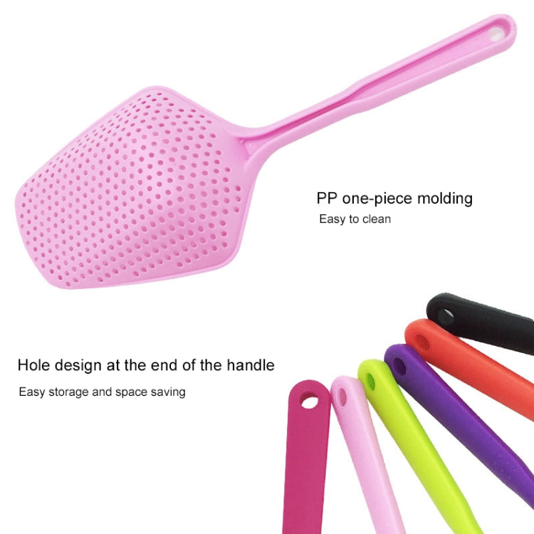Plastic Drain Shovel Strainers Water Leaking Shovel Kitchen Cooking Ice Shovel Colander(Pink) by bashfashion