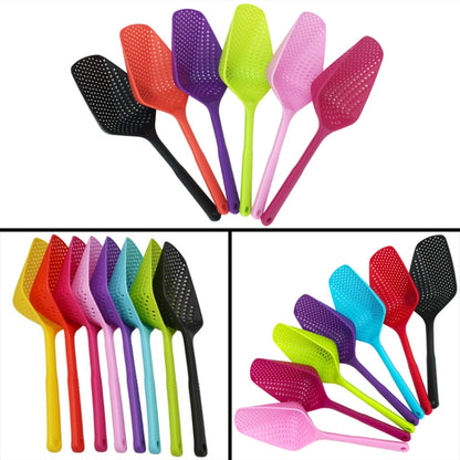 Plastic Drain Shovel Strainers Water Leaking Shovel Kitchen Cooking Ice Shovel Colander(Pink) by bashfashion