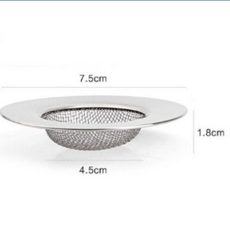 2 PCS Stainless Steel Bathtub Hair Catcher Stopper Shower Drain Hole Filter Metal Sink Strainer by bashfashion