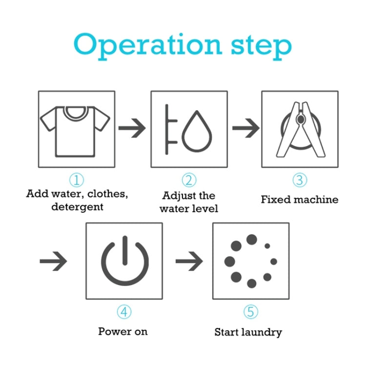 HX-02DS Household Portable Small Portable Washing Machine, CN Plug by bashfashion