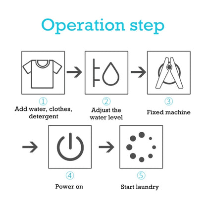 HX-02DS Household Portable Small Portable Washing Machine, CN Plug by bashfashion