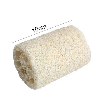 Bath Body Shower Sponge Scrubber Natural Loofah Luffa Loofa Washing Dishes Towel Bathing Massage Body Sponge Scrubber(10cm White Small Size) by bashfashion