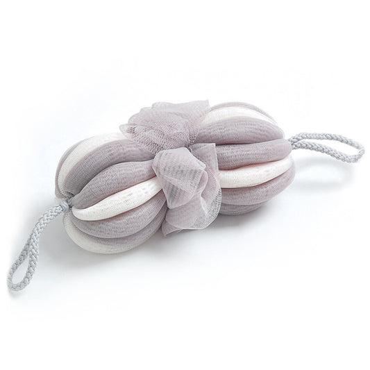 Bath Ball Rubbing Back Bath Towel Long Foam Net Bath Brush(Grey) by bashfashion