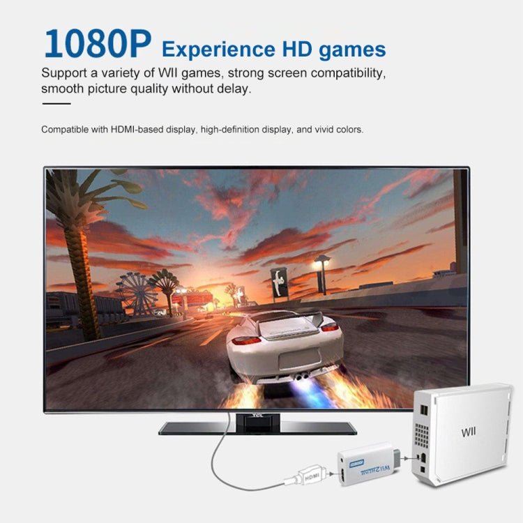Plug and Play Wii to HDMI 1080p Converter Adapter Wii 2 hdmi 3.5mm Audio Box Wii-link for Nintendo Wii by bashfashion