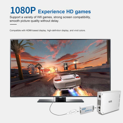 Plug and Play Wii to HDMI 1080p Converter Adapter Wii 2 hdmi 3.5mm Audio Box Wii-link for Nintendo Wii by bashfashion