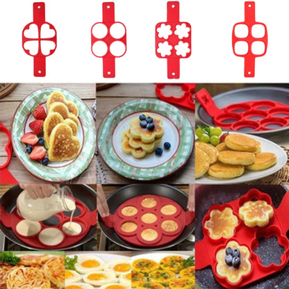 Pancake Maker Nonstick Cooking Tool Round Heart Egg Cooker Pan Eggs Mold by bashfashion